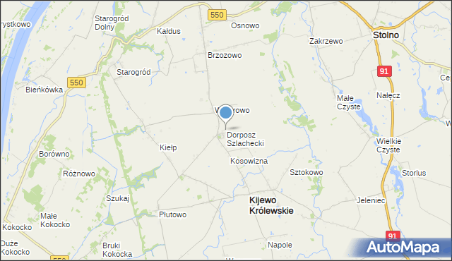 mapa Dorposz Szlachecki, Dorposz Szlachecki na mapie Targeo